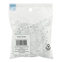 12 Packs: 340 ct. (4,080 total) Black & White Alphabet Beads by Creatology™, 6.5mm