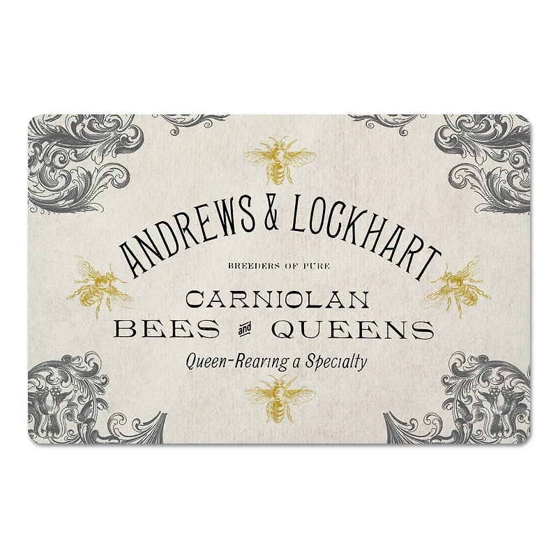 Carniolan Bees And Queens 27" x 18" Floor Mat