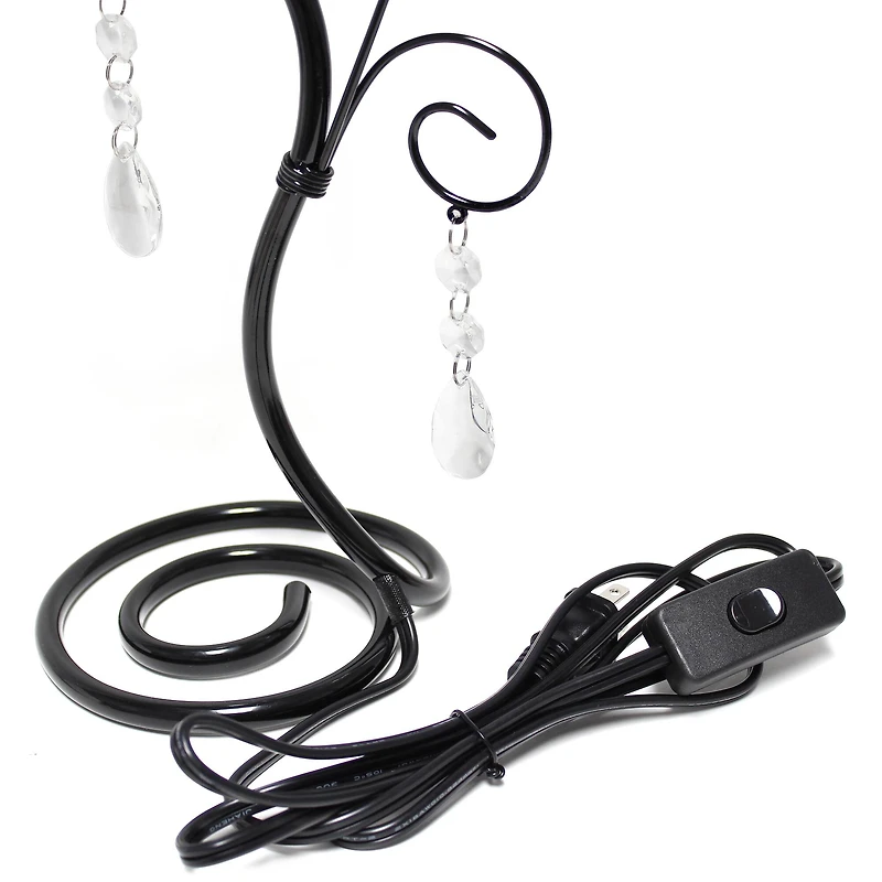 Creekwood Home Priva 19" Ivy Metal Winding Table Lamp