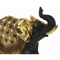 Gold Eclectic Elephant Sculpture Set
