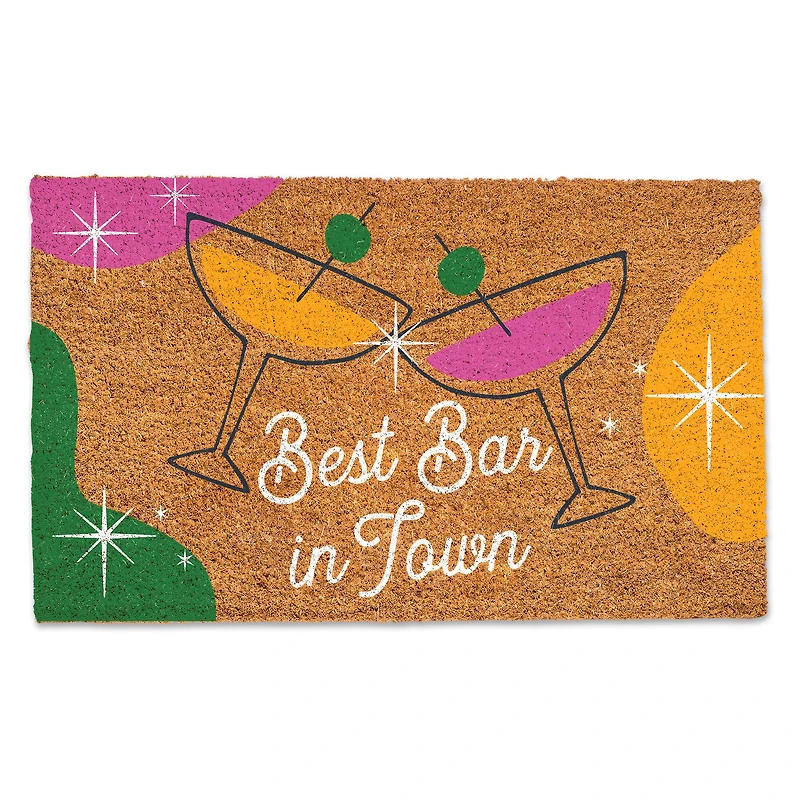 30" x 18" Best Bar in Town Doormat
