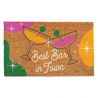 30" x 18" Best Bar in Town Doormat