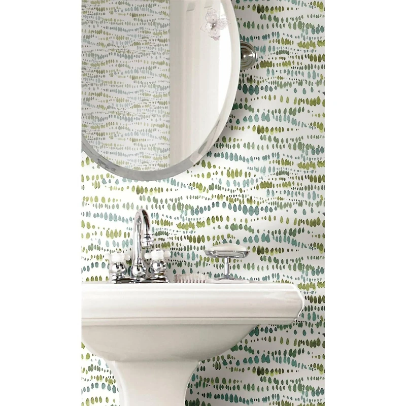 RoomMates Dotted Line Peel & Stick Wallpaper