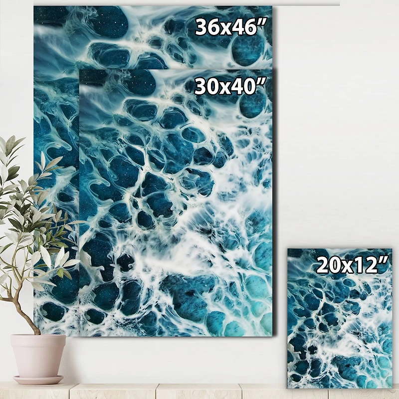 Designart - Waves Epoxy ResIn Art IV