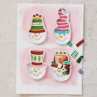 Hello Honey® Snowmen in Hats Stoneware Dish Set