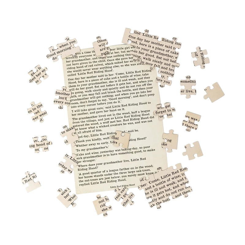 The Brothers Grimm's Little Red Riding Hood Double-Sided Jigsaw Puzzle: 96 Pcs