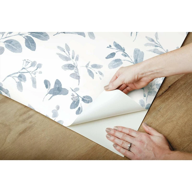 RoomMates Dancing Leaves Peel & Stick Wallpaper