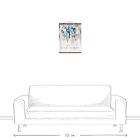 Welcome Abstract Painting Teak Hanging Canvas