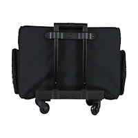 Everything Mary Black Floral 4-Wheel Collapsible Deluxe Sewing Machine Storage Case