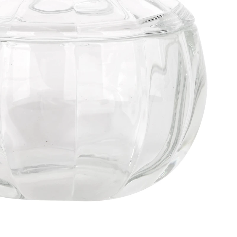 4" Pumpkin Glass Container by Ashland
