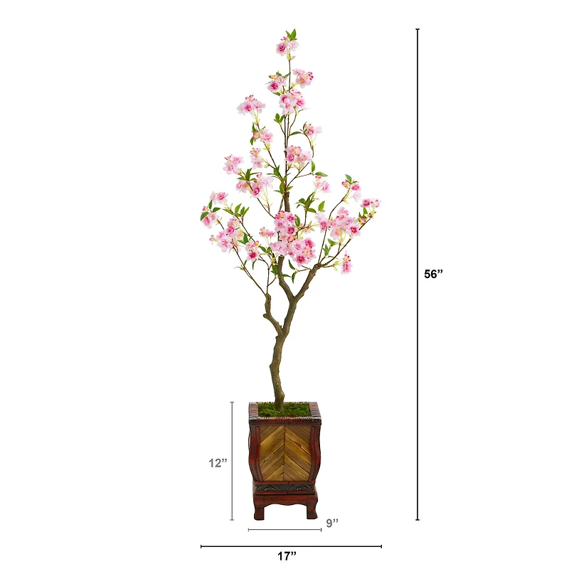4.5ft. Cherry Blossom Tree in Decorative Planter