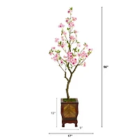 4.5ft. Cherry Blossom Tree in Decorative Planter
