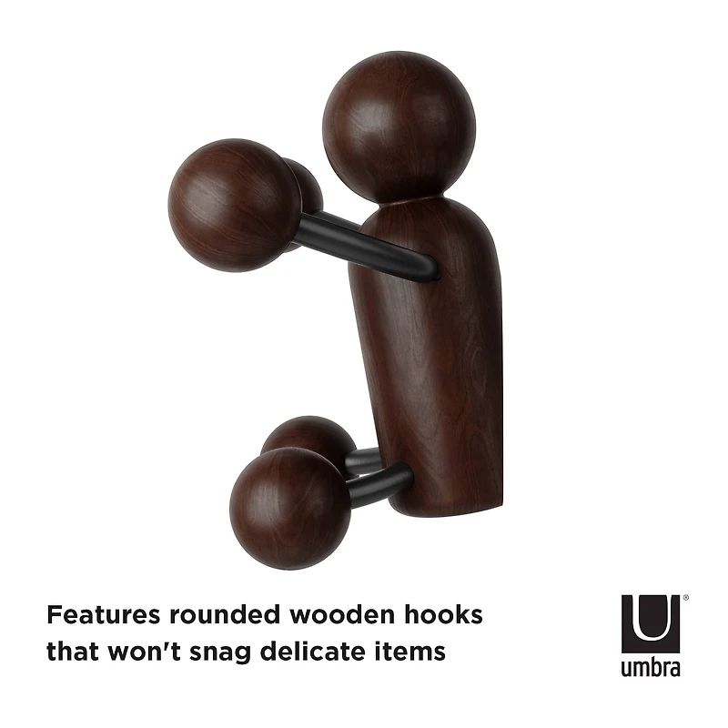 Umbra Dark Brown Woody Wall Hook