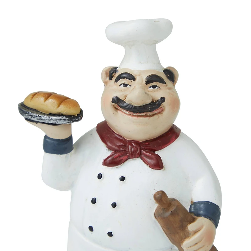 Set of 3" White Polystone Traditional Sculpture, 5" x 3" x 2"