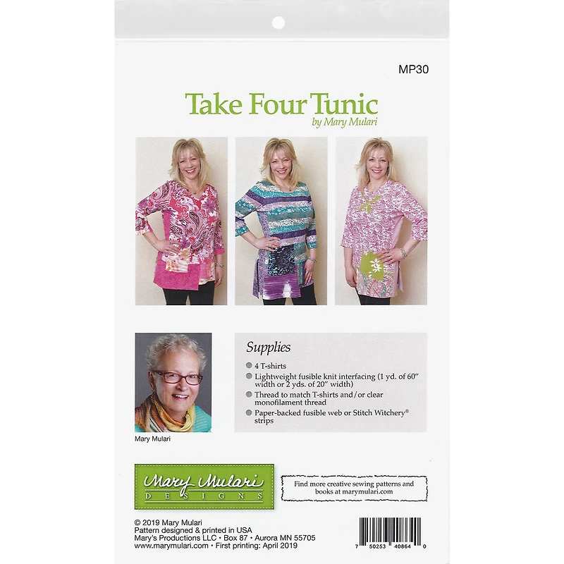 Mary Mulari Take Four Tunic Pattern