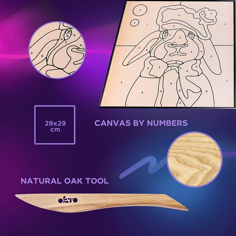 OKTO Bunny Clay by Numbers Kit