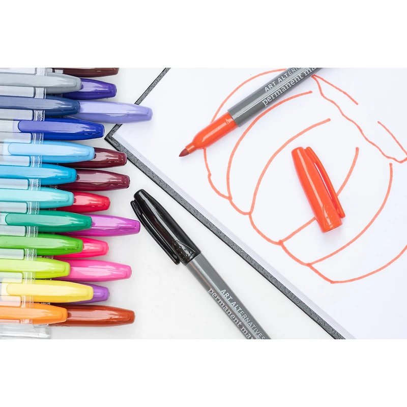 Art Alternatives Yellow Fine Tip Permanent Marker