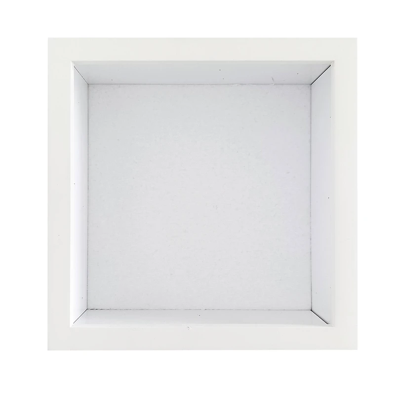 10" x 10" Flat White Deep Profile Shadow Box by Studio Décor®