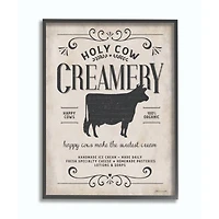 Stupell Industries Creamery Cow Framed Wall Art