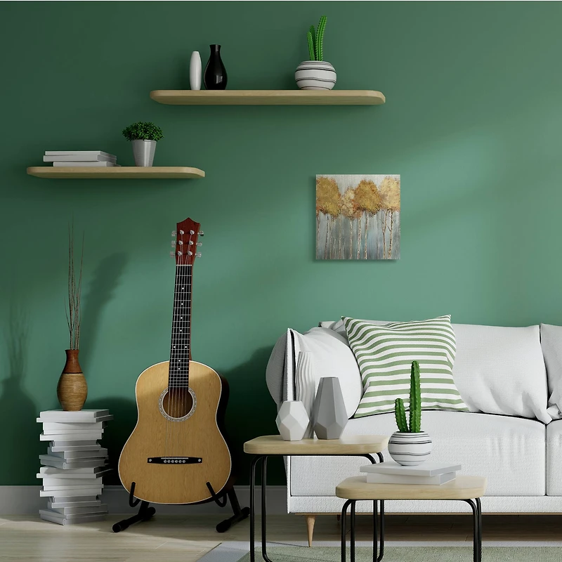 Stupell Industries Neutral Tree Forest Standing Tall over Grey Canvas Wall Art