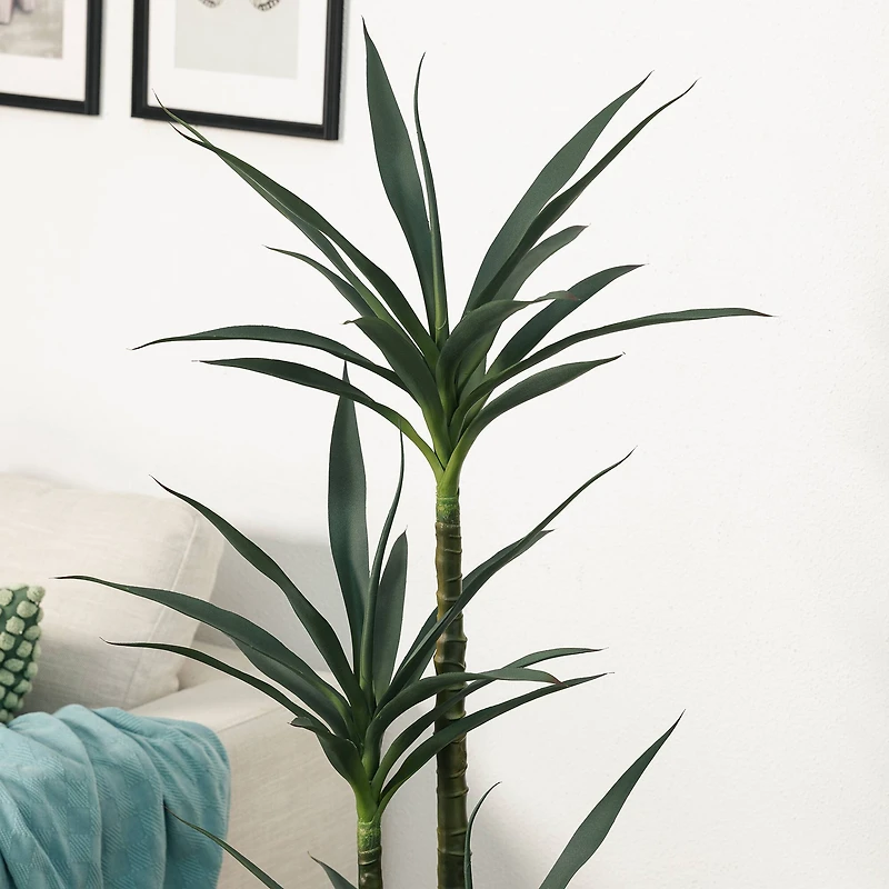 Glitzhome® 4.25ft. Faux Tequila Plant in Pot