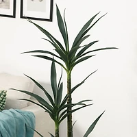 Glitzhome® 4.25ft. Faux Tequila Plant in Pot
