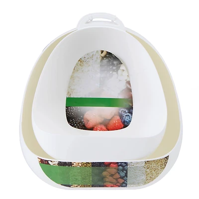 Mind Reader White Plastic Rice Washer/Strainer with Handles, 2ct.