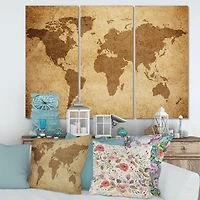 Designart - Ancient Map of The World V