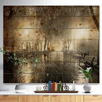 Designart - Night Alley with Lights