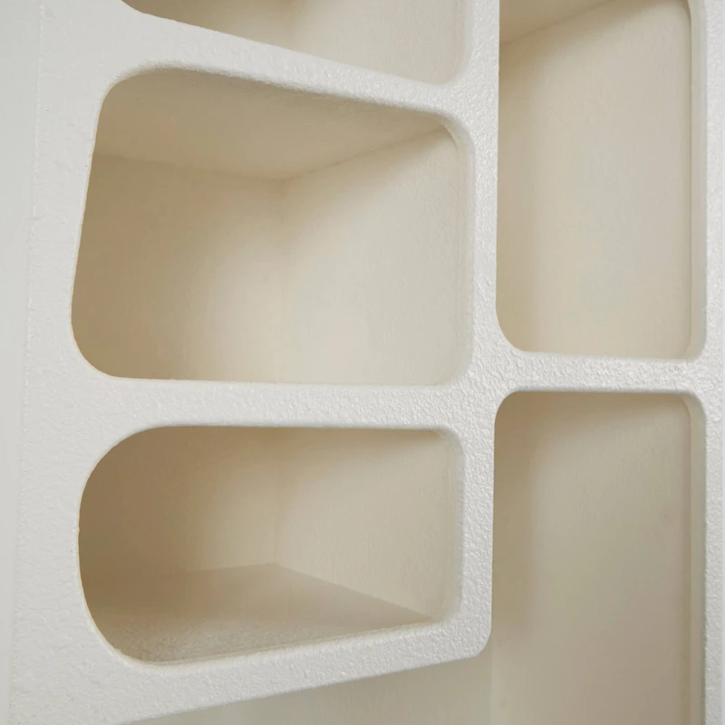 24" Cream Rectangle Wall Shelf