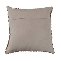 Hello Honey® Brown Tufted Diamond Pattern Cotton Throw Pillow