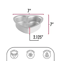 Fat Daddio's® ProSeries 6" x 2" Heart Cake Pan