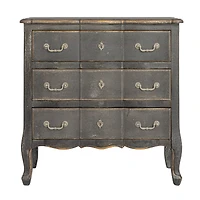 Hello Honey® Distressed Black Wood Dresser Cabinet