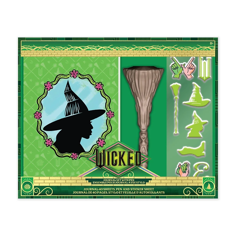 Wicked Elphaba Journal Set & Care Bears™ Plush Gift Bundle