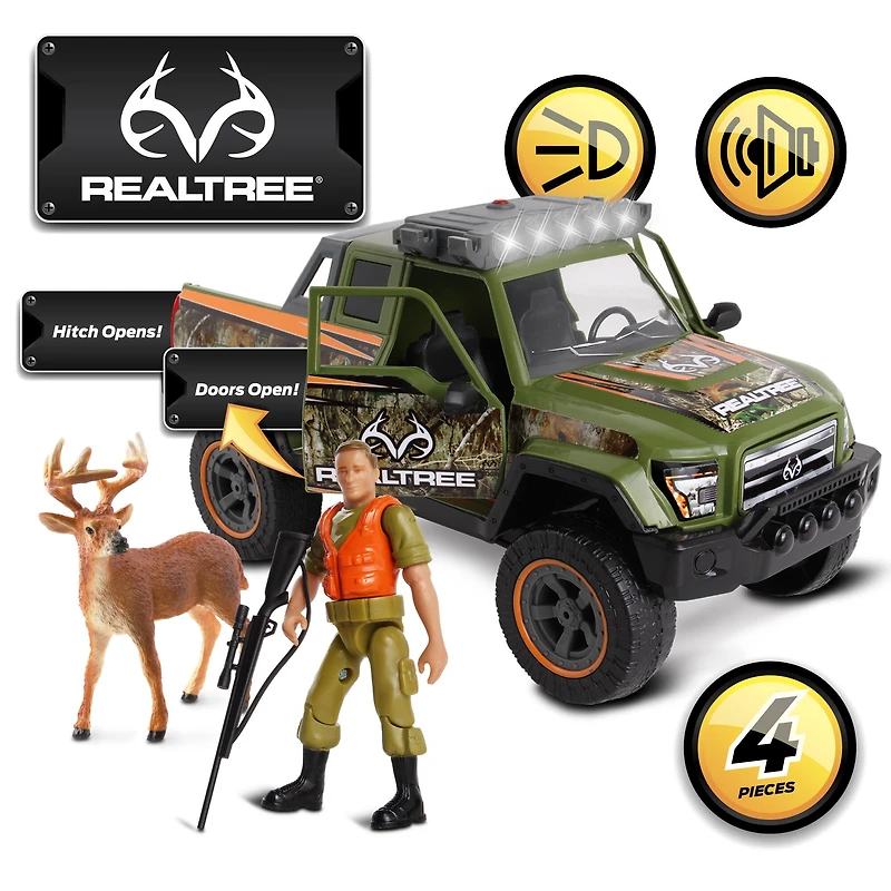 NKOK RealTree® 1:18 Scale 4 Piece Buck Hunting Playset