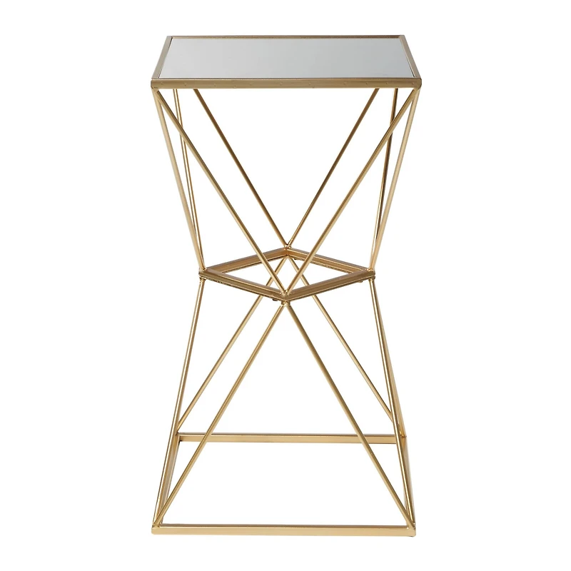 16" Glam Metal Accent Table