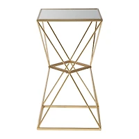 16" Glam Metal Accent Table