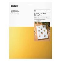 Cricut® 8.5" x 11" Gold Printable Vinyl Sheets, 10ct.