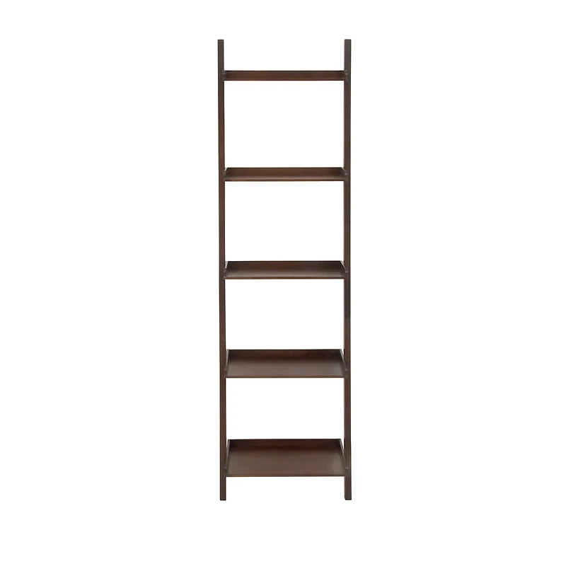 Brown Wood Traditional Shelving Unit, 69 " x 21 " x 14 "