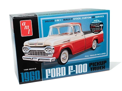 AMT® 1960 Ford F-100 Pickup with Trailer 1:25 Scale Model Kit