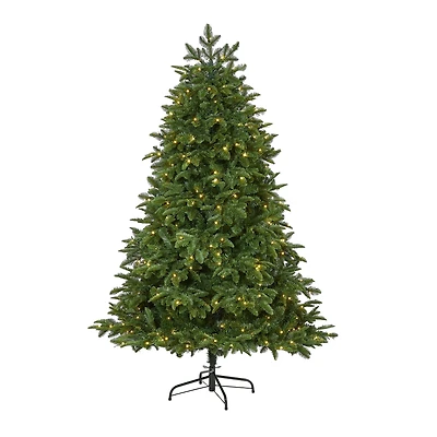 6ft. Pre-Lit Wyoming Fir Artificial Christmas Tree with Clear LED Lights 