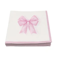 Pink Bow Paper Beverage Napkins, 20ct. by Celebrate It™
