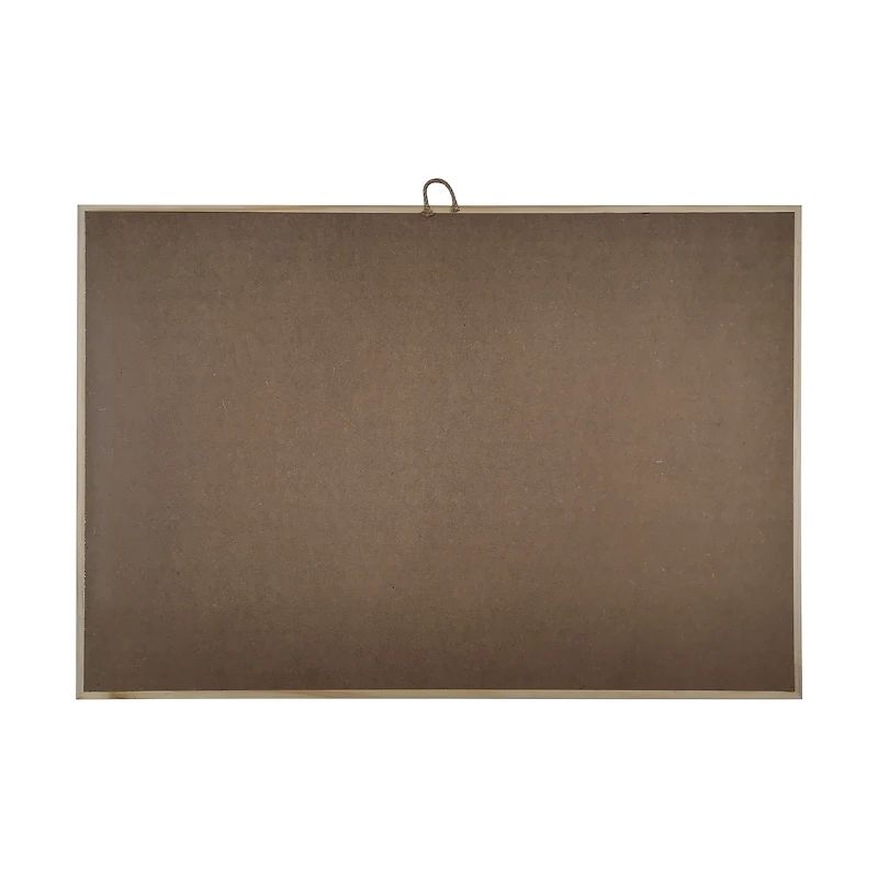 17" x 25" White Plaque with Natural Wood Frame by Make Market®