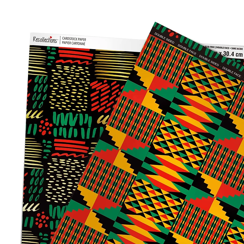 Kente Double-Sided Cardstock Paper by Recollections™, 12" x 12"