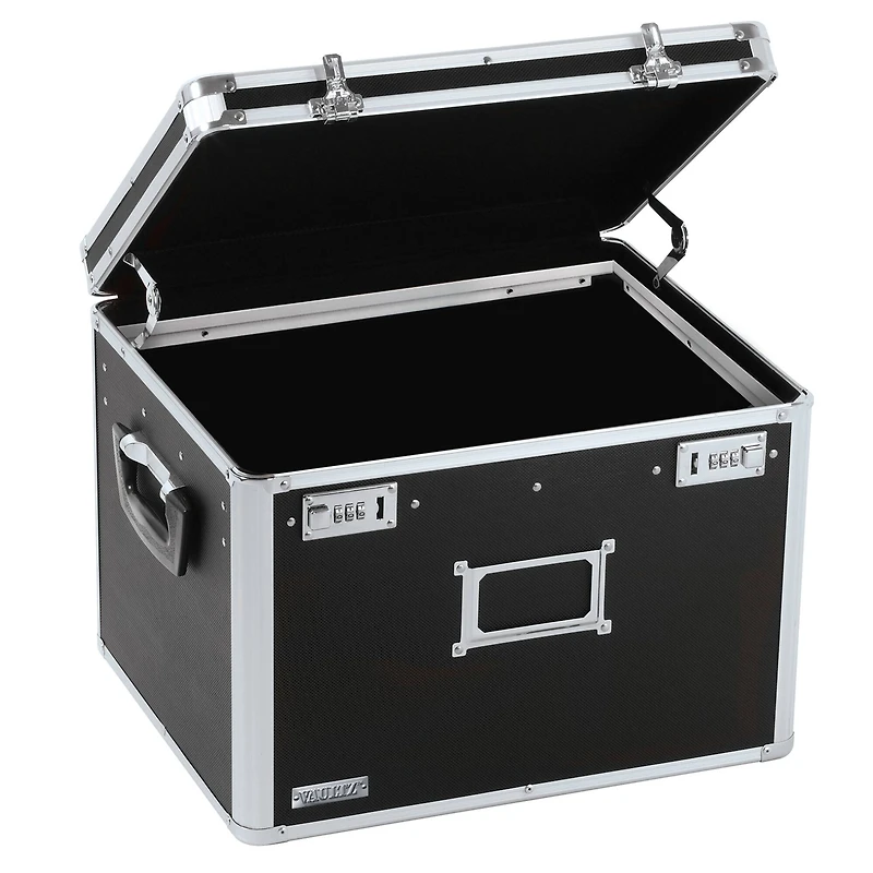 Vaultz Black Locking File Security Box