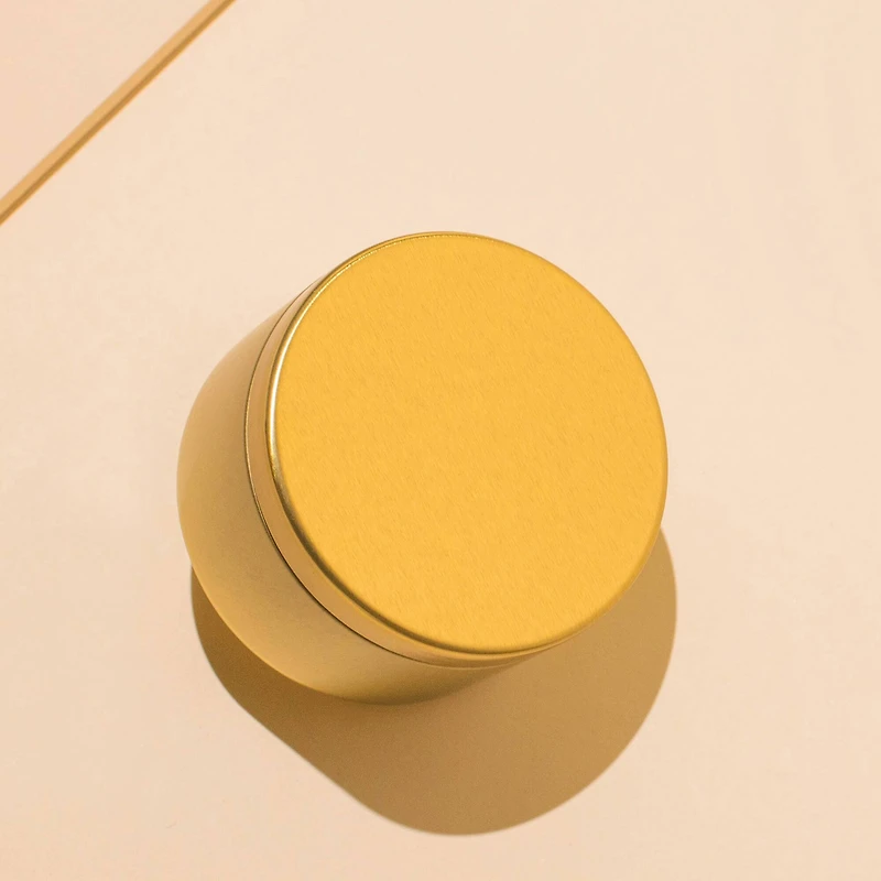 makesy Gold Round Tin Container, 12ct.