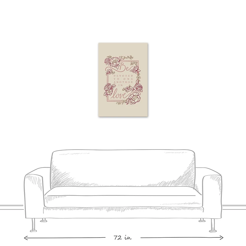 Be Devoted 20" x 30" Canvas Wall Art