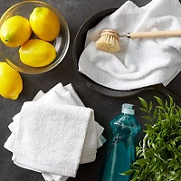 DII® White Barmop Terry Dishcloths, 8ct.