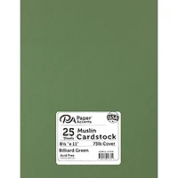 PA Paper™ Accents 8.5" x 11" 73lb. Textured Muslin Cardstock, 25 sheets