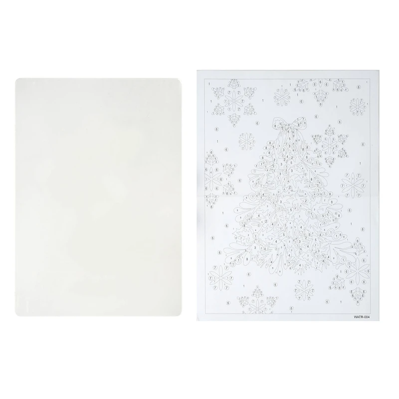 5" x 7" Christmas Tree Paint-by-Number Acrylic Surface Kit by Artist's Loft®